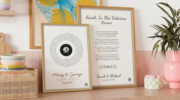 Arte de Parede de Letra de Música